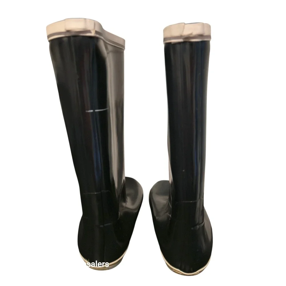 Tretorn Navy Blue Tall Rubber Rain Boots Waterproof‎ Outdoor Garden Hiking